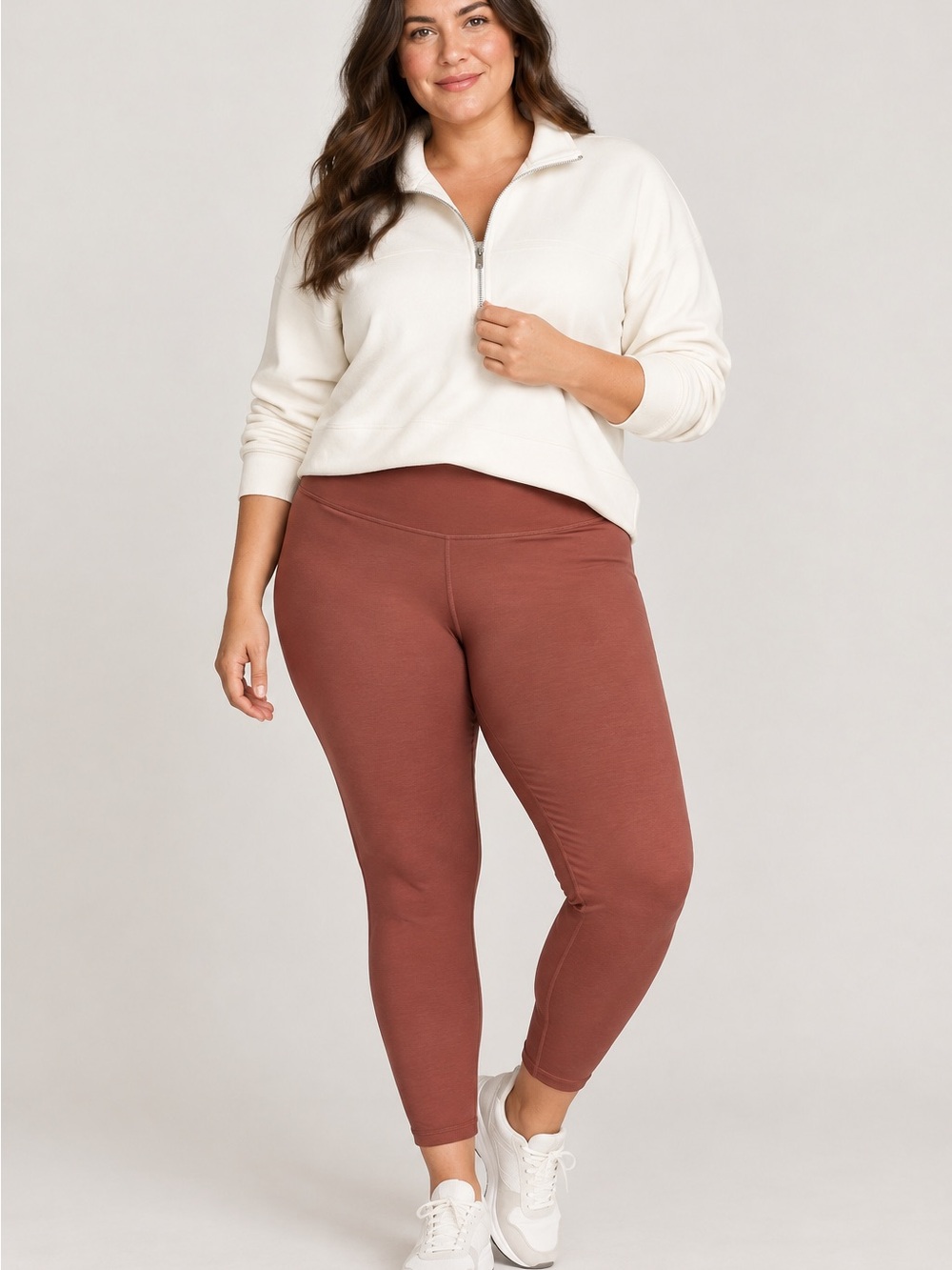 Everlane Perform Ankle Leggings Rust Brown Women’s XXL Athletic Active Gym